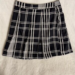 Banana Republic Black and White Checkered Mini Skirt 7/10